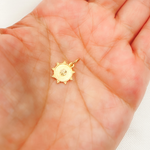 Load image into Gallery viewer, GDP424. 14K Solid Gold Diamond Circle Charm