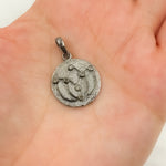 Load image into Gallery viewer, DP316. Diamond Sterling Silver Round Pendant