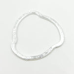 Load image into Gallery viewer, SSBS13. 25MM White Sterling Silver Brushed Uneven Connector