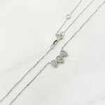 Load image into Gallery viewer, 14K Solid Gold Diamond 3 Leaf Necklace