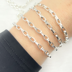 Load image into Gallery viewer, Silver Flat Box Chain