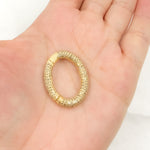 Load image into Gallery viewer, Silver Oval Hinge Clasp