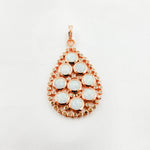 Load image into Gallery viewer, DSP05. Diamond Silver Gemstone Drop Pendant