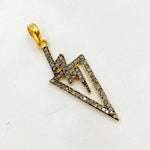 Load image into Gallery viewer, DP244. Diamond & Sterling Silver Thunder Bolt Pendant