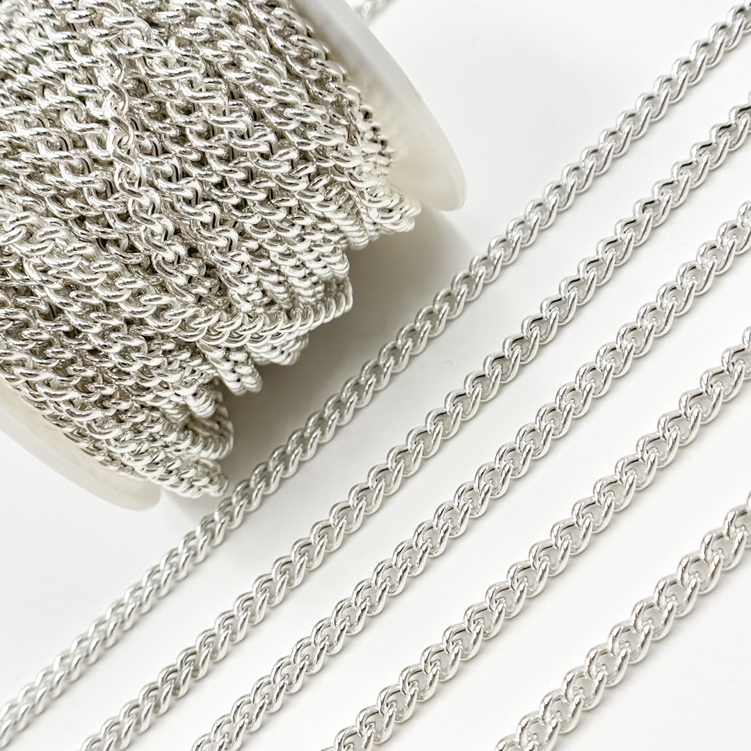 Sterling Silver Curb Chains