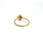 Load image into Gallery viewer, 14k Solid Gold Diamond Flower Ring.