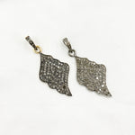 Load image into Gallery viewer, DP090. Diamond Sterling Silver Leaf Pendant