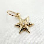 Load image into Gallery viewer, Gold Star Charm with Gemstone