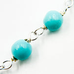 Load image into Gallery viewer, Shop Turquoise Dainty Bead Sterling Silver Wire Chain