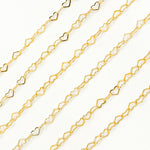 Load image into Gallery viewer, Buy 14K Gold Filled Flat Heart Link Chain