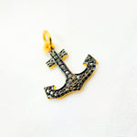 Load image into Gallery viewer, DC090. Diamond Silver Anchor Pendant