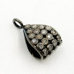 Load image into Gallery viewer, Diamond Sterling Silver Drop Bail
