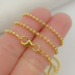 Load image into Gallery viewer, Gold Plated Sterling Silver Ball Necklace