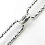 Load image into Gallery viewer, Sterling Silver Diamond Cut Paperclip Chain