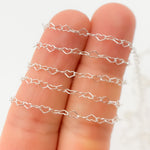 Load image into Gallery viewer, Silver Heart Chain