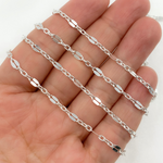 Load image into Gallery viewer, Z105SS.  Sterling Silver Flat Marina Link Chain