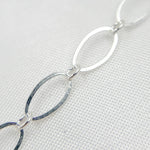 Load image into Gallery viewer, Silver Flat Long and Short Oval Link Chains