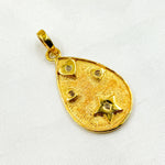 Load image into Gallery viewer, DP482. Diamond Sterling Silver Drop Heart & Star Pendant