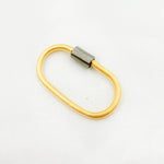 Load image into Gallery viewer, DC605M. Sterling Silver Matte Oval Screw Clasp