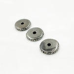 Load image into Gallery viewer, DC800. Diamond & Sterling Silver Coin Round Bead