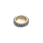Load image into Gallery viewer, 14k Solid Gold Diamond and Kyanite Ring.