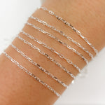 Load image into Gallery viewer, Y64SS. Sterling Silver Diamond Cut Marina Chain