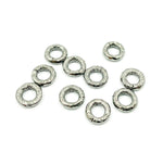 Load image into Gallery viewer, HJR8BR. Sterling Silver Black Rhodium 8mm Hammered Open Jump Ring