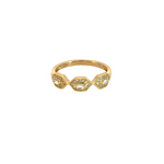 Load image into Gallery viewer, 14k Solid Yellow Gold Diamond Hexagons Ring.