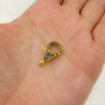 Load image into Gallery viewer, Diamond Sterling Silver Round Trigger Clasp
