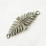 Load image into Gallery viewer, DC966. Diamond Sterling Silver Leaf Shape Connector