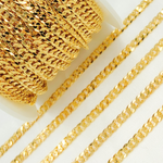 Load image into Gallery viewer, Shop Gold Plated Sterling Silver Miami Flat Curb Link Chain