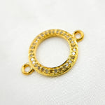 Load image into Gallery viewer, DC883. Diamond Sterling Silver Round Connector