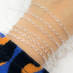 Load image into Gallery viewer, 925 Sterling Silver Long & Short Link Chains