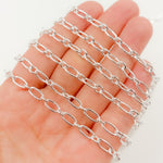 Load image into Gallery viewer, Silver Smooth Long and Short Link Chain