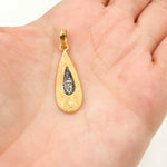 Load image into Gallery viewer, DP146. Diamond Sterling Silver Drop Pendant