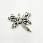 Load image into Gallery viewer, DC422. Diamond Silver Butterfly Connector