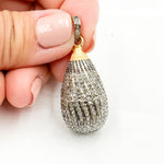 Load image into Gallery viewer, DP247. Diamond Sterling Silver Drop Pendant