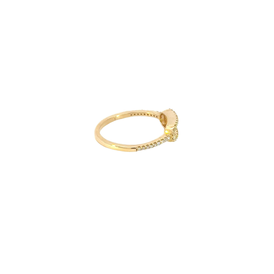 14k Solid Gold Diamond Oval Shape Ring. RFD17215