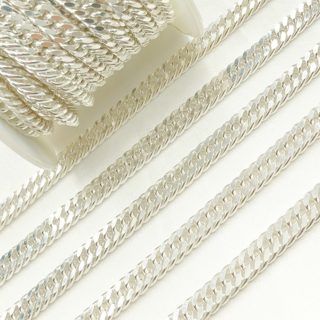 Y69SS. Sterling Silver Double Curb Chain