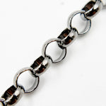 Load image into Gallery viewer, V102BR. Sterling Silver Black Rhodium Rolo Chain