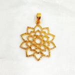 Load image into Gallery viewer, DP471. Diamond & Sterling Silver Flower Pendant