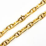 Load image into Gallery viewer, TRE006. 14K Yellow Gold Hollow Marina Chain – Bold, Thick Links