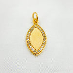 Load image into Gallery viewer, DC035. Diamond Sterling Silver Marquise Pendant