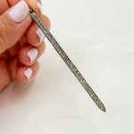 Load image into Gallery viewer, DC6. Diamond Black Rhodium Sterling Silver Spike Charm