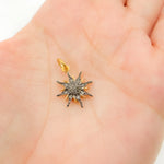 Load image into Gallery viewer, DC399. Diamond Sterling Silver Sun Charm