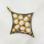 Load image into Gallery viewer, DSP014. Diamond Sterling Silver Diamond Pendant with Gemstone