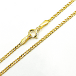 Load image into Gallery viewer, 14K Solid Gold Flat Curb Necklace