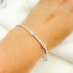Load image into Gallery viewer, TJ0016. 14k Solid Gold Diamond Bracelet