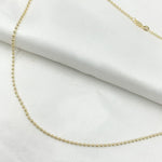 Load image into Gallery viewer, 14K Solid Yellow Gold Ball Necklace