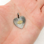 Load image into Gallery viewer, Buy Diamond Sterling Silver Heart Pendant